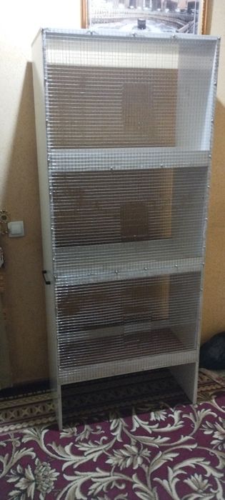 3 Etajli qafasli valer qushlaga