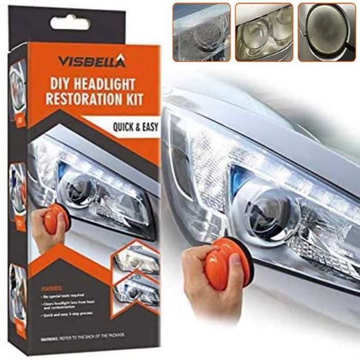 Комплект за ръчно възстановяване и полиране на фарове Visbella.
