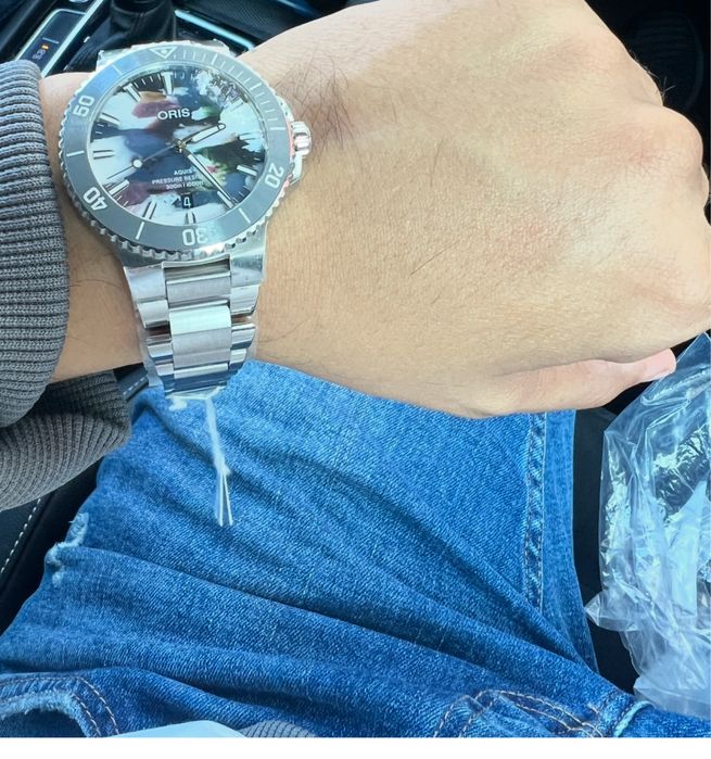 Ceas ORIS Aquis Date Upcycle nou nout,original 100% !!