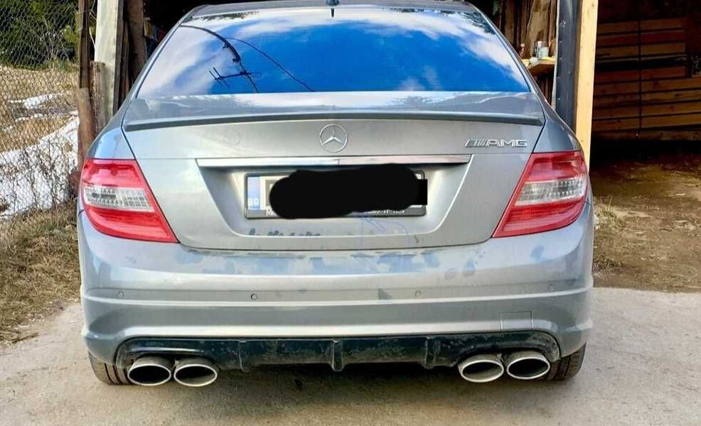 Дифузьор/Добавка за задна броня за Мерцедес / Mercedes w204 ПРЕДИ ФЕЙС