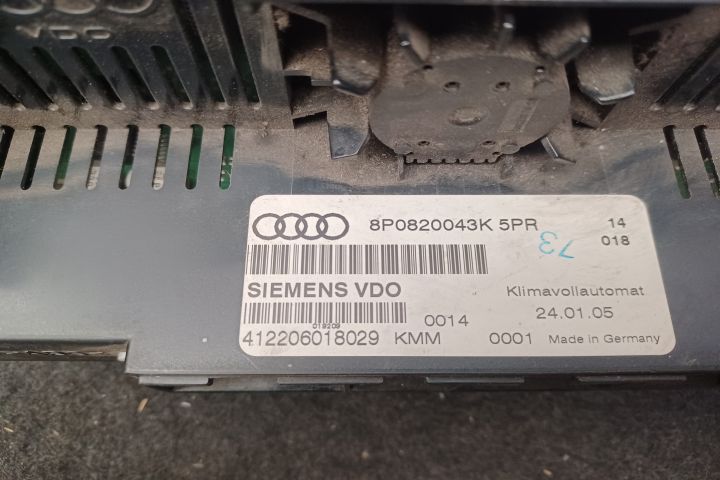 Comanda AC 8P0820043K 8P0820043K Audi A3 8P/8PA (facelift)
