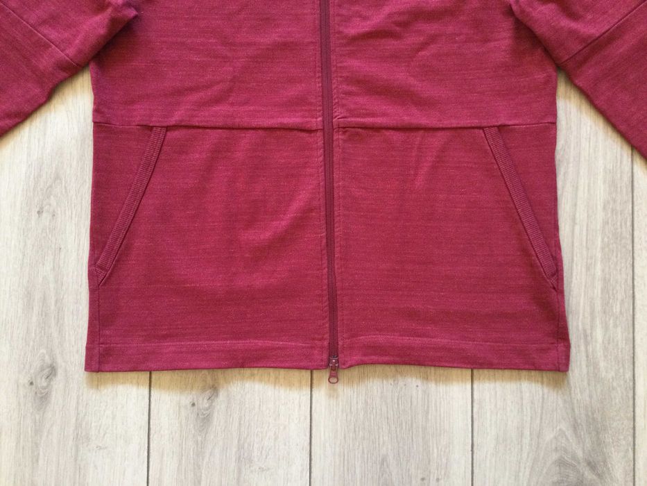 НОВ оригинален червен суичър с цип фланела NIKE Найк размер L от САЩ