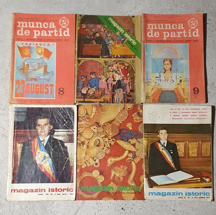 Carti, reviste Munca de partid, Magazin istoric, comunism, N Ceausescu