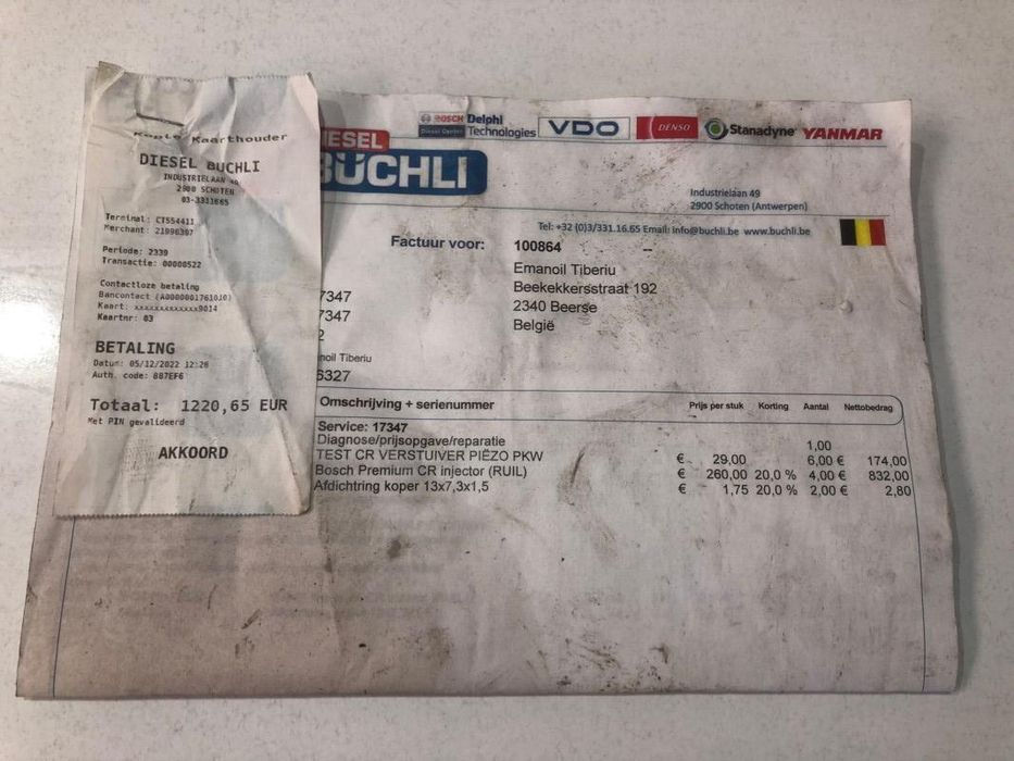 Injector Audi A6 facelift 4f, C6 059130277AR 2.7, 3.0 tdi; 2.7 tdi CEX