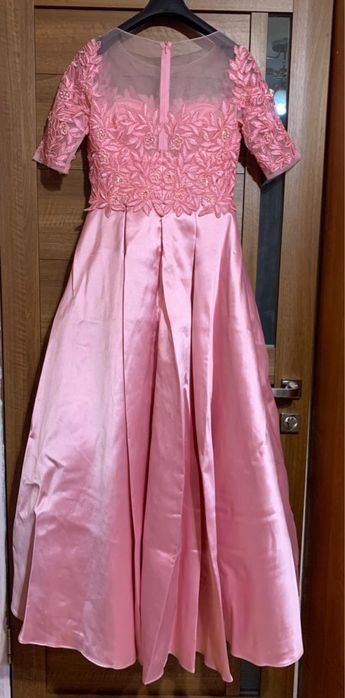 вечернее длинное Платье розовое