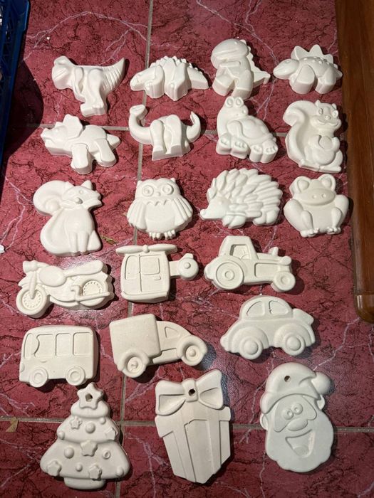 Гипсовые раскраски фигурки для рисования детские