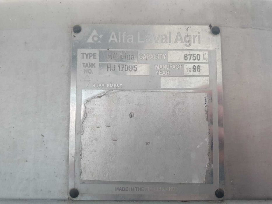 Tanc de lapte Alfa Laval 6.750L