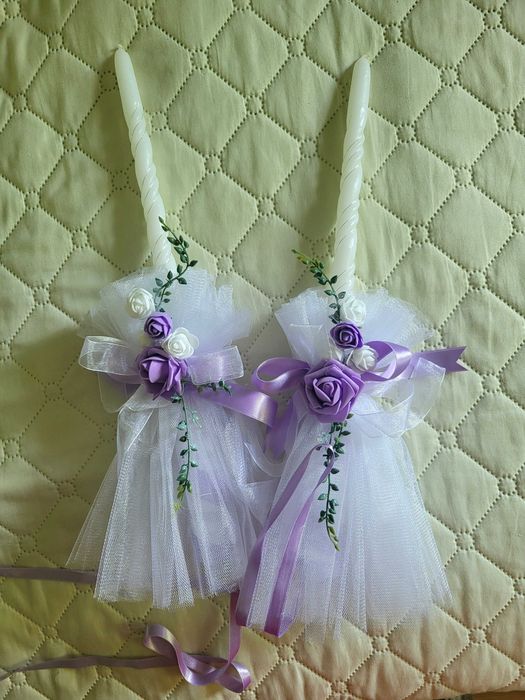 Сватбена кошница и ритуални свещи