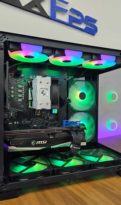 Гаранция! Геймърски компютър! RX 6700XT 12GB, Ryzen 5 5600, 16GB RAM