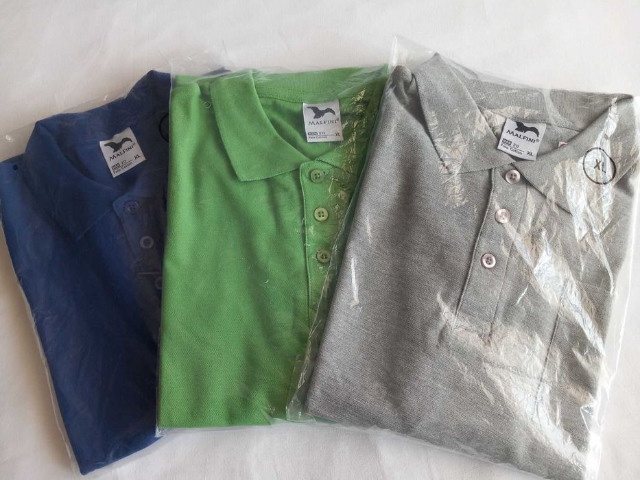 Мъжка тениска с яка MALFINI- НОВО