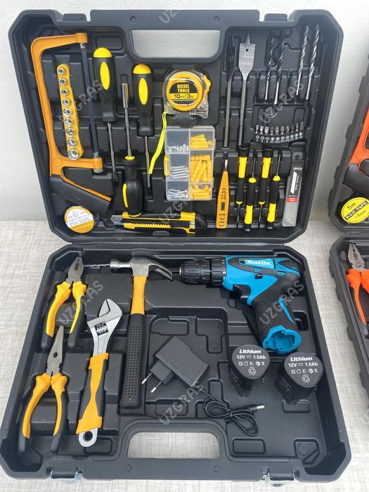 Бепул доставка дрель шуруповерт 54 предмет большой набор Makita новый