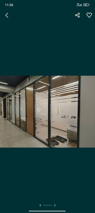 Матовый пленка туманка оракал тонировка офис ва здания ойналарига