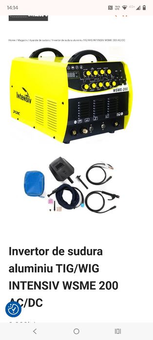 Aparat sudura tig ac dc