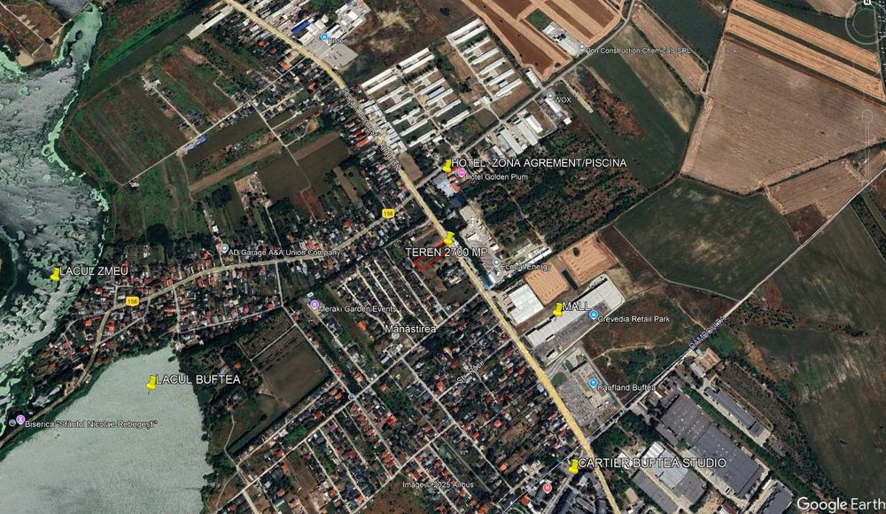 Vecinatate Crevedia Retail Park si Kaufland Buftea. Urbanism P+2+M