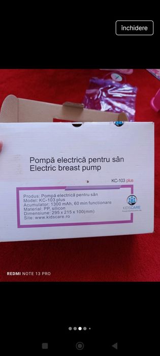 Pompa sâni electrica