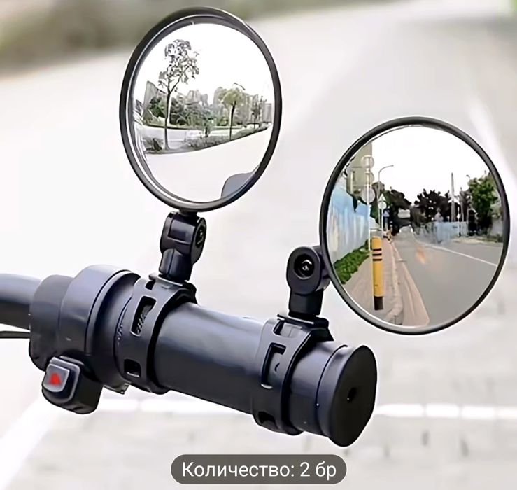 Кръгли и елипсовидни огледала за велосипеди