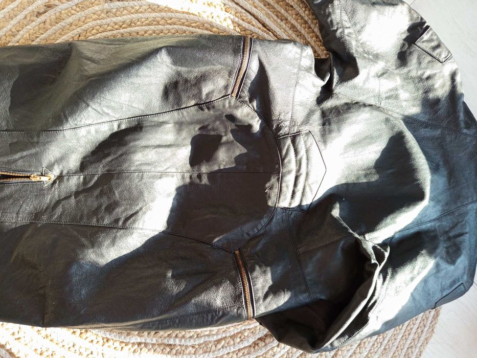 Стелна рокля от естествена кожа