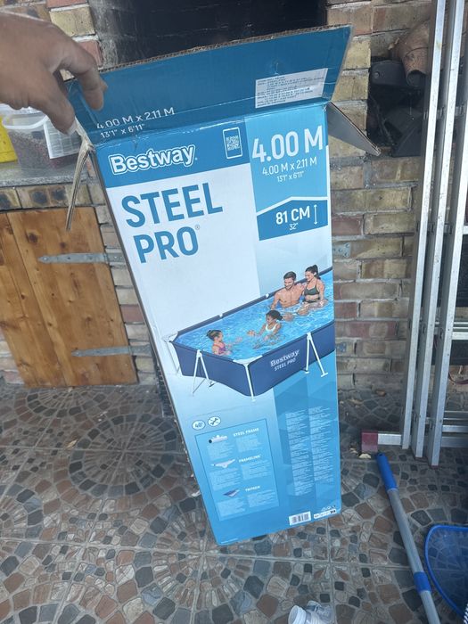Piscina 400 x 211 x 81   + filtru nisip + accesorii