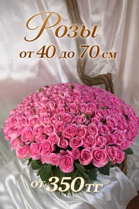 Розы и спрей розы от 400 тг