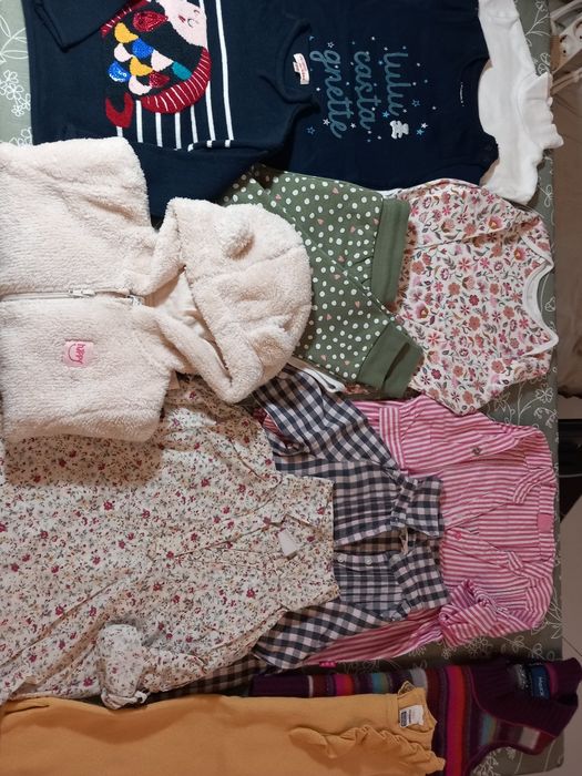Боди пуловер дънки рокля потници  92 98 George H&M NEXT M&S