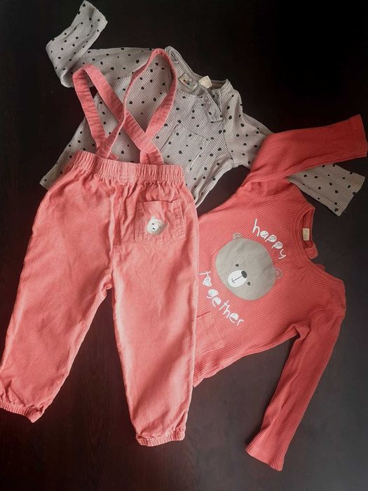 Бебешки комплект от 3 части. 2-3 години. 100 % Памук.