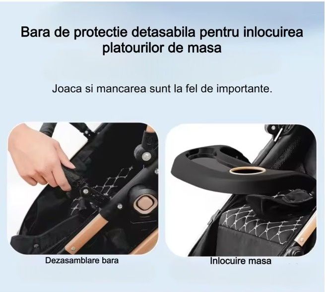 Cărucior bebeluși 3 in 1 produs nou cu garanție 24 luni