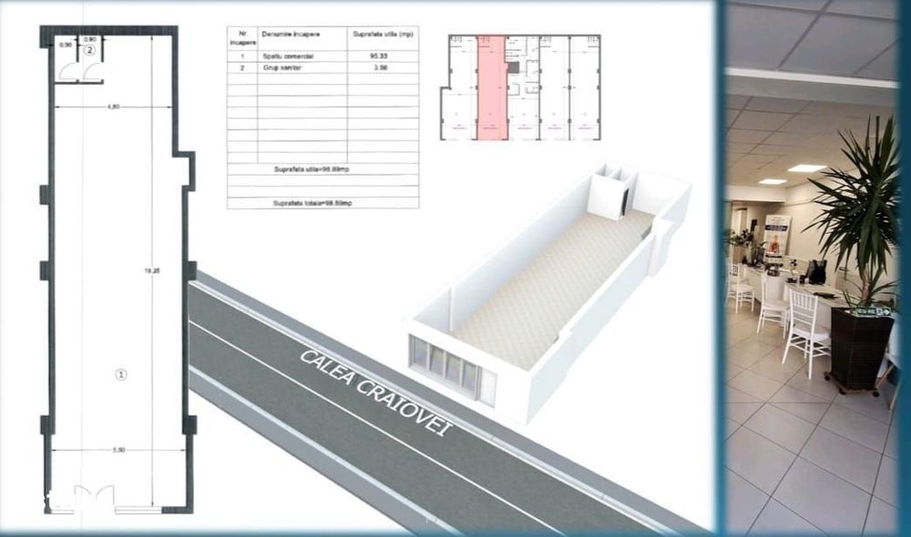 Spatiu comercial de vanzare Pitesti