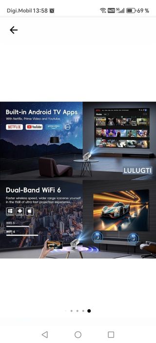 Video proiector MY 320 android