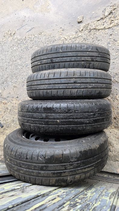 Джанти 15" Kia/Hyundai 5x114.3 5.5j ET47 /67.1 mm. С гуми 2021 185/65/15 Falken