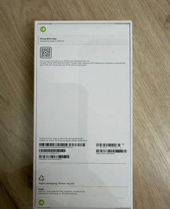 Apple 18 pro 256gb