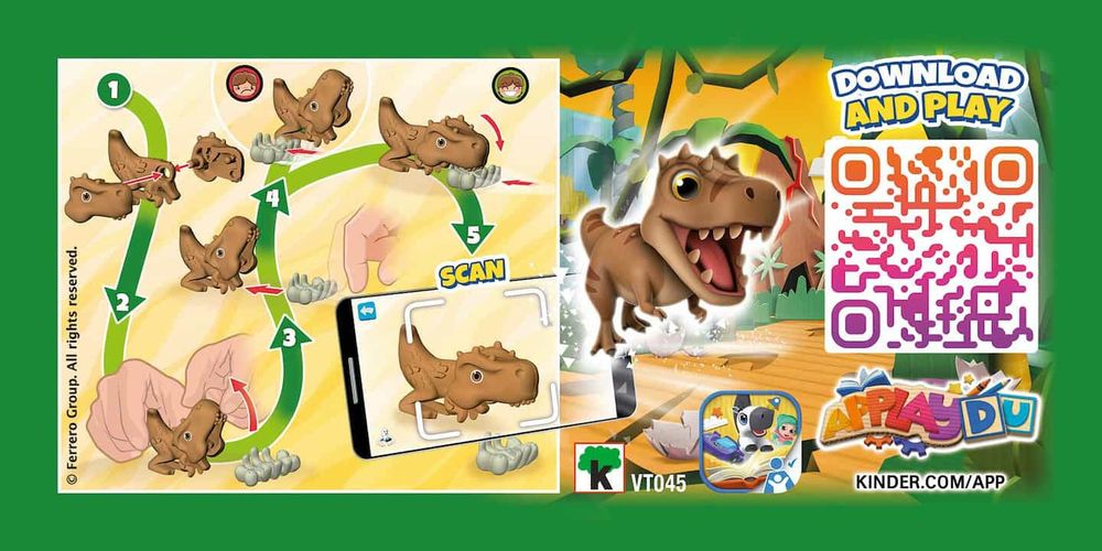Jucarii Kinder dinozauri.