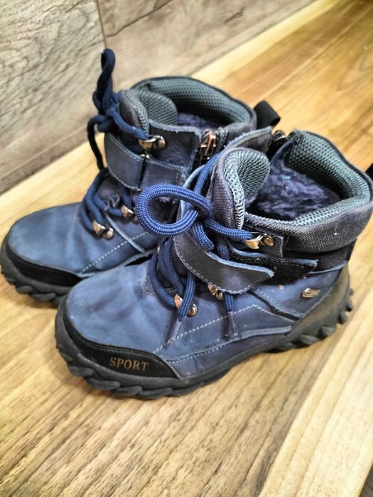 Ботинки кожаные зимние