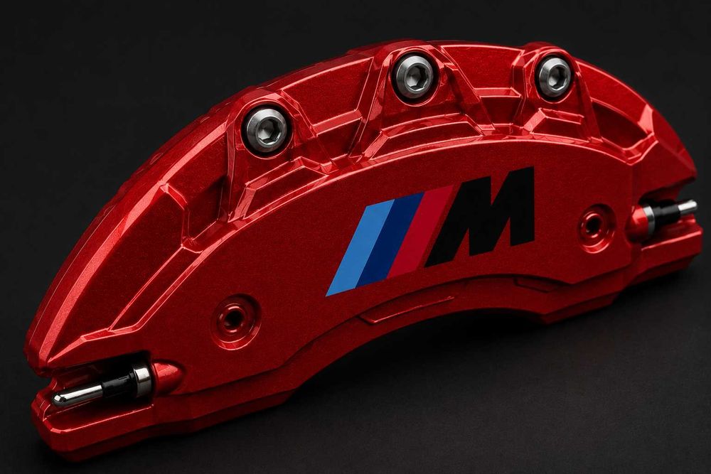 Метални капаци за спирачни апарати M Power – BMW 1, 3, 5, X5, X6 – 4 броя, Червен