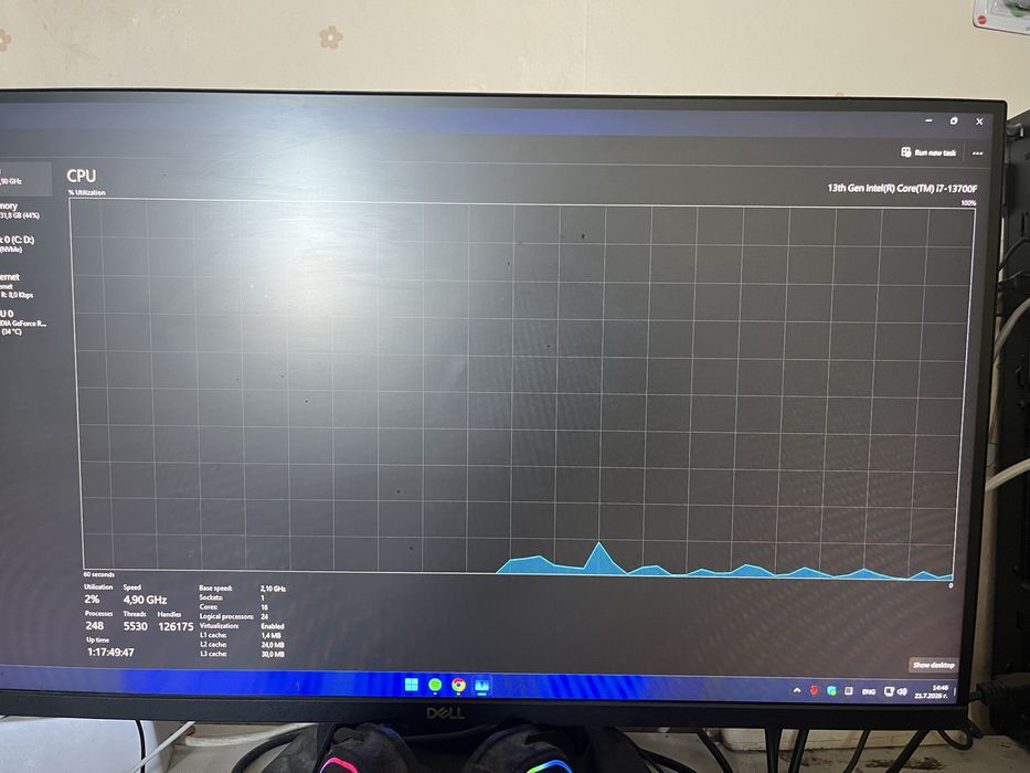 Геймърски компютър+ монитор 280hz