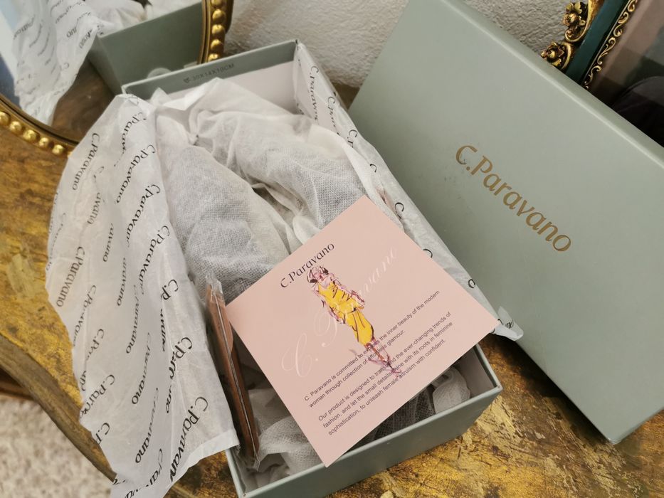 C.Paravano-Pantofi Stiletto, toc 7 cm, catarama trapez