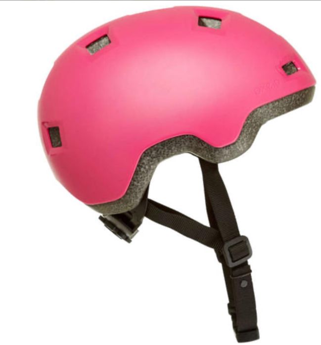 Casca roz role bicicleta trotineta Oxelo Decathlon impecabila 6-8 ani