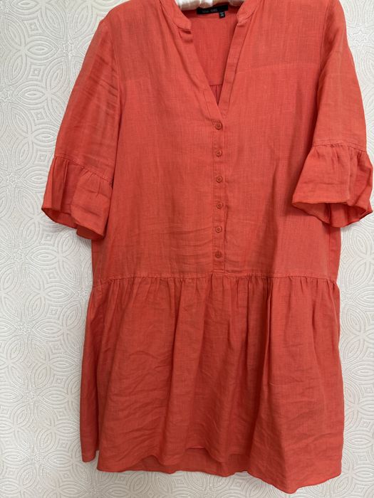 Платье свободное, льняное