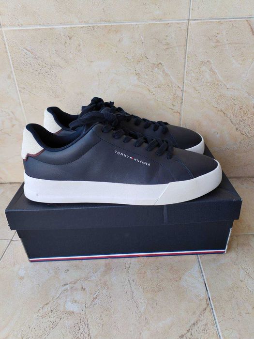 Tommy Hilfiger - страхотни мъжки кецове ЕСТЕСТВЕНА КОЖА 44