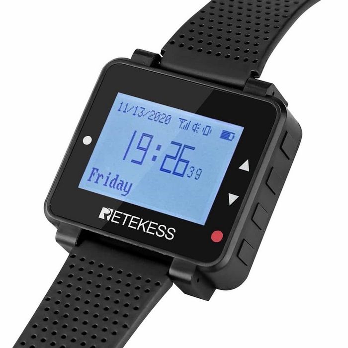 Retekess T128 – безжичен часовник приемник / пейджър за повиквания