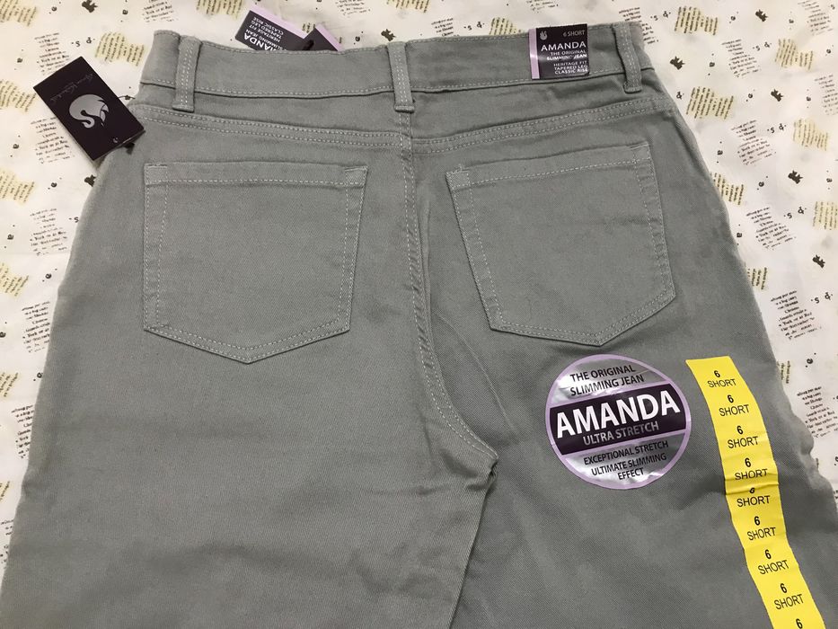 Серые женские джинсы AMANDA 6 американский размер