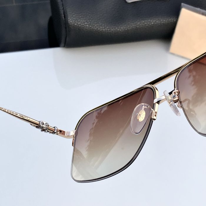 Ochelari Chrome Hearts maro