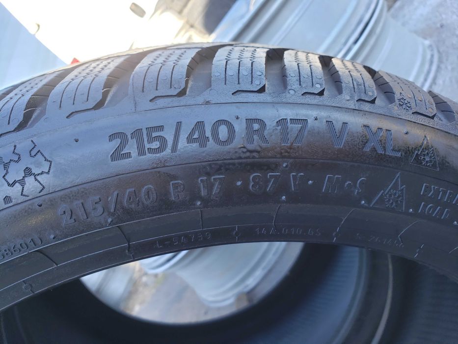 2 Зимни гуми 215 40 17 87V XL CONTINENTAL WinterContact TS 870 дот 4022.