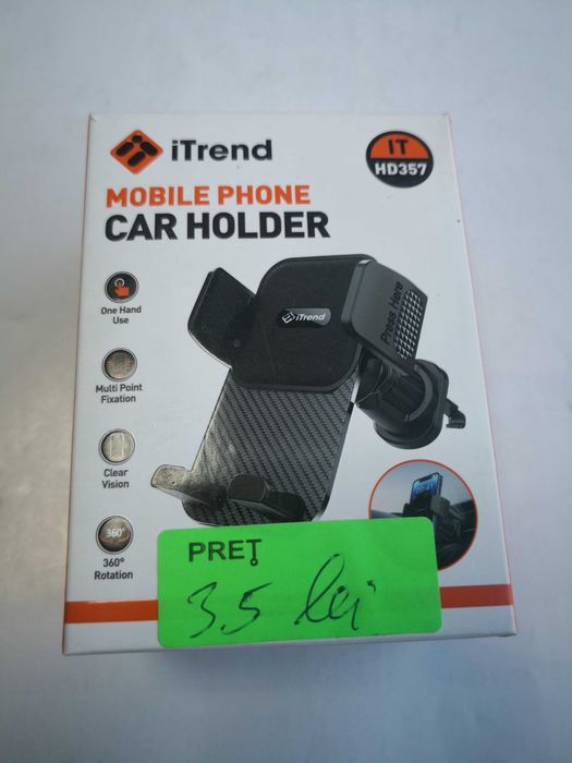 Suport telefon cu prindere grila aer