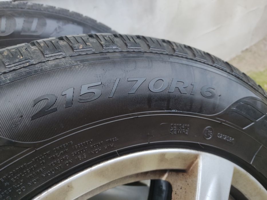 Set Jante R16 cu Cauciuri Good Year M+S all season