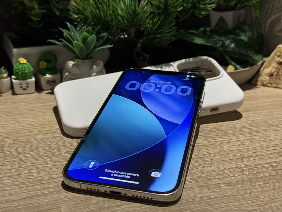 Iphone 13  Pro Max Alb ‼️Husa apple originala‼️Garantie‼️