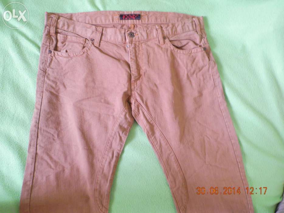 Blugi maro barbati, cambrati, noi, talie 51 x 2 cm