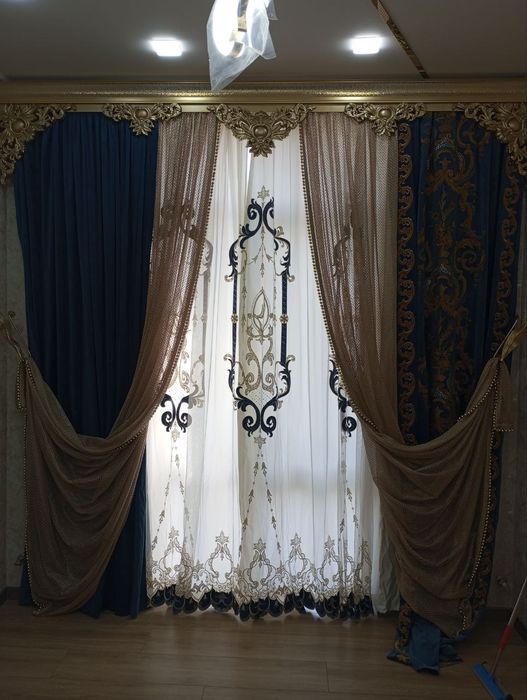 Шторы новые-янги тикилган парда