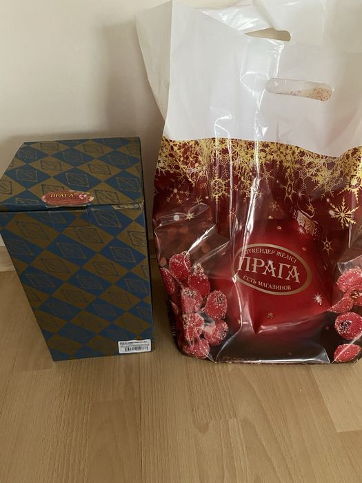 Ваза из богемского стекла (Чехия)