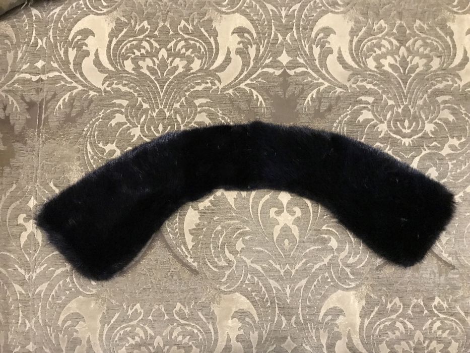 Воротник меховой норка черный