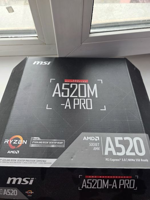 Материнская плата msi amd a520m-a pro